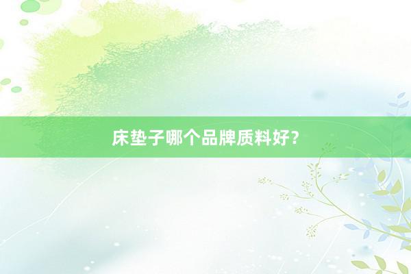 床垫子哪个品牌质料好？