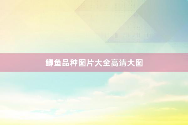 鲫鱼品种图片大全高清大图